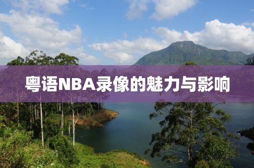 粤语NBA录像的魅力与影响