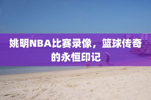 姚明NBA比赛录像，篮球传奇的永恒印记